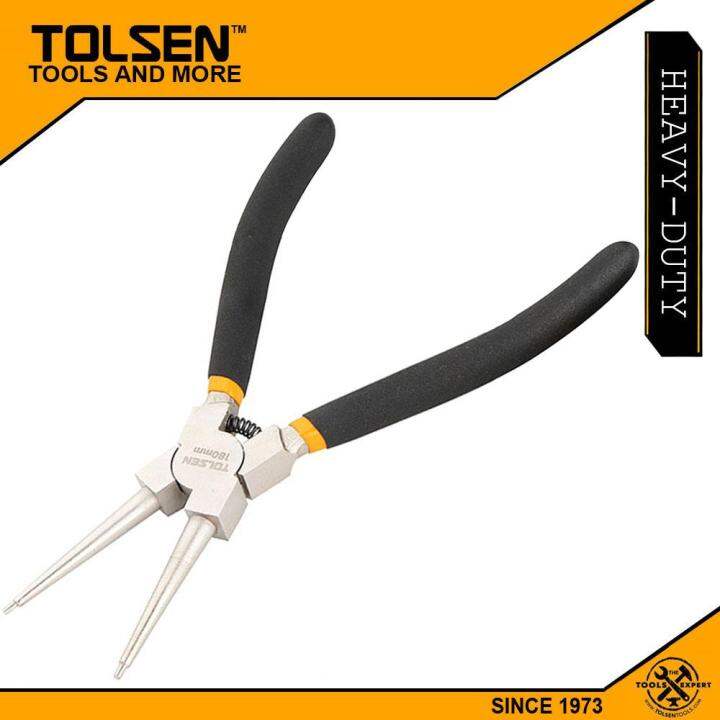 Tolsen Internal Circlip Pliers, Straight (180mm, 7
