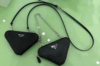 Prada Saffiano leather mini pouch  Shoulder Bag