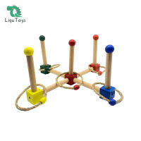 LIQU Montessori Ring Toss Games สำหรับเด็ก-เกมวันหยุดในร่มหรือเกมลานกลางแจ้งสำหรับผู้ใหญ่และครอบครัว