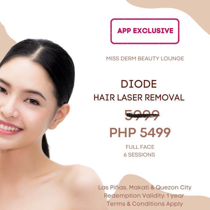 Face Diode Laser 6 sessions Lazada PH