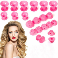 10ชิ้น Heatless ผม Curlers ไม่มีความร้อนลูกกลิ้งผมซิลิโคนอ่อนนุ่มหยิกนอนขี้เกียจดัดผมแท่งคลื่น Formers ผมเครื่องมือจัดแต่งทรงผม