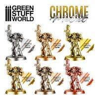 สี effect สูตรน้ำ Chrome  แบบใช้พู่กันทา