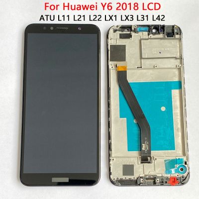Honor 7a Pro Lcd สำหรับ Huawei Y6ที่สำคัญจอแอลซีดีพร้อมกรอบประกอบหน้าจอสัมผัส L11 L21 Lx1 Lx3หน้าจอ Lcd L42 L31