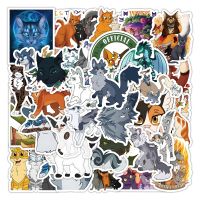 【HOT JJSGWIXLOOWEHG 541】[สุดฮอต] 50ชิ้นสติ๊กเกอร์การ์ตูนรูปสัตว์ Warrior Cat น่ารัก DIY กระเป๋าแล็ปท็อปสเก็ตบอร์ดสติกเกอร์กราฟฟิตี้