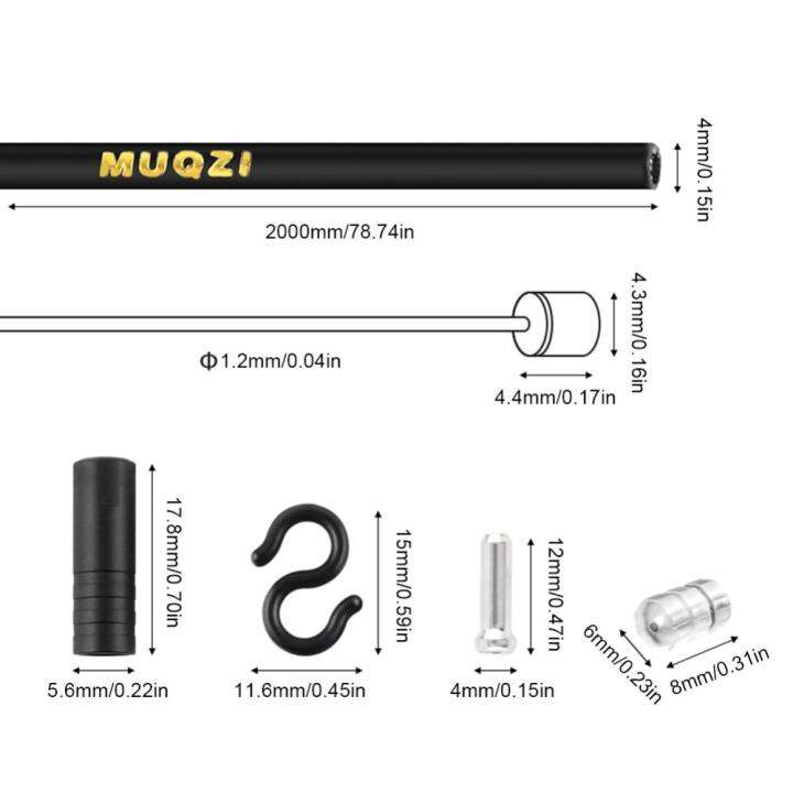 muqzi-mtb-ชุดสายเบรคเกียร์จักรยาน-universal-ชุดเส้นสายเบรคจักรยานเสือหมอบ-mtb-จักรยานเสือหมอบสายเบรคชุดกลุ่มที่อยู่อาศัย