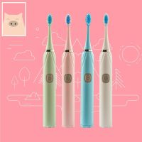 ETECH SHEEPOLA แปรงสีฟันไฟฟ้าสำหรับผู้ใหญ่ Electric Toothbrushes D01 พร้อมหัวแปรง 2 หัว แปรงสีฟันไฟฟ้ากันน้ำIPX6