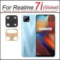 กระจกกล้องถ่ายรูปหลังด้านหลังสำหรับ Realme 7 Pro 7i ทั่วโลกอะไหล่ด้วยเทปกาว