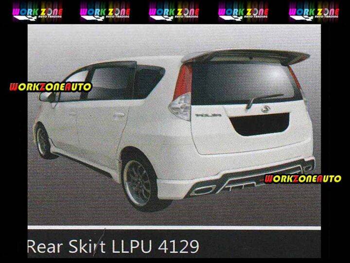 LLPU4129REFLECTOR(DL-030) Perodua Alza PU Rear Skirt With Reflector ...