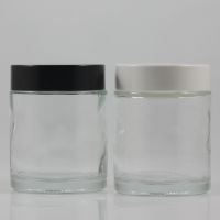 100g clear glass cream jar with black or white lid empty glass 100 g cosmetic jar glass clear 100ml mask cream container