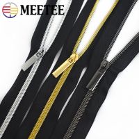 3 5 10Meters Nylon Coil Zippers 10Pcs Zipper Sliders Clothes Open end Zips for Bag Garment Sewing Zip Puller Head Repair Kit