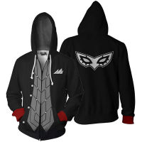 Persona Hoodie อะนิเมะเสื้อ3D พิมพ์แจ็คเก็ตแฟชั่น Outerwear Unisex เสื้อกันหนาว