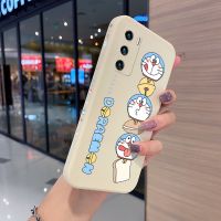 Yiเวปไซต์เคสโทรศัพท์สำหรับ Huawei P40 Pro Plus,เคสซิลิโคนกันกระแทกเคสขอบสี่เหลี่ยมเคสโทรศัพท์ด้านข้างแมวลายการ์ตูนโดเรม่อน