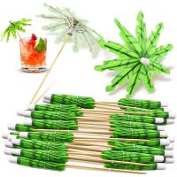 10-30pcs Paper Umbrella Cocktail Food Fruit Picks Toppers Hawaiian Birthday Wedding Decorations