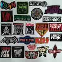 อาร์ม ตัวรีดติดเสื้อ Patch ตกแต่งเสื้อผ้า หมวก กระเป๋า #IRON MAIDEN#KISS#LINKIN PARK#Anthrax#Slipknot#Ramones#Korn#KISS MY ASS#PANTERA#BLACK SABBATH