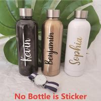 Creative Bottle Custom Name Sticker Vinyl Declas For Kitchen Room Wall Decor Bottle Stickers Poster For Cup Decoration Mural Refrigerator Parts Access