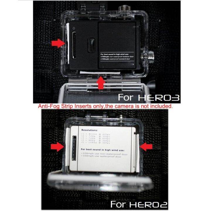 แถบป้องกันการเกิดฝ้า12ชิ้น-เซ็ตสำหรับ-gopro-hero8-7-6-5-4-3-2-sj4000-xiaomi-yi-2-4-k-4-k-4-k-4-k-เซสชั่นการป้องกันการเกิดฝ้า