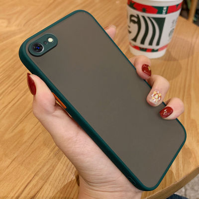 เคส iPhone SE 2020 Case ความรู้สึกผิวบางเลนส์ใส ป้องกันการกระแทก ป้องกันการตกฟิล์มป้องกันกล้อง ฮาร์ดแบ็คเคสซอฟท์ซิลิโคนเอดจ์ ฟูลคัฟเวอร์