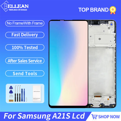 6.5นิ้วจอแสดงผล A217สำหรับ Samsung Galaxy A21S LCD Touch Screen Digitizer SM-A217F ds assemmbly พร้อมกรอบจัดส่งฟรี
