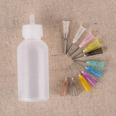 【JH】 12Pcs/Set Dispensing Needle Kits Blunt Syringe Dropper Plastic Squeeze Bottle Refilling Welding Glue Applicator