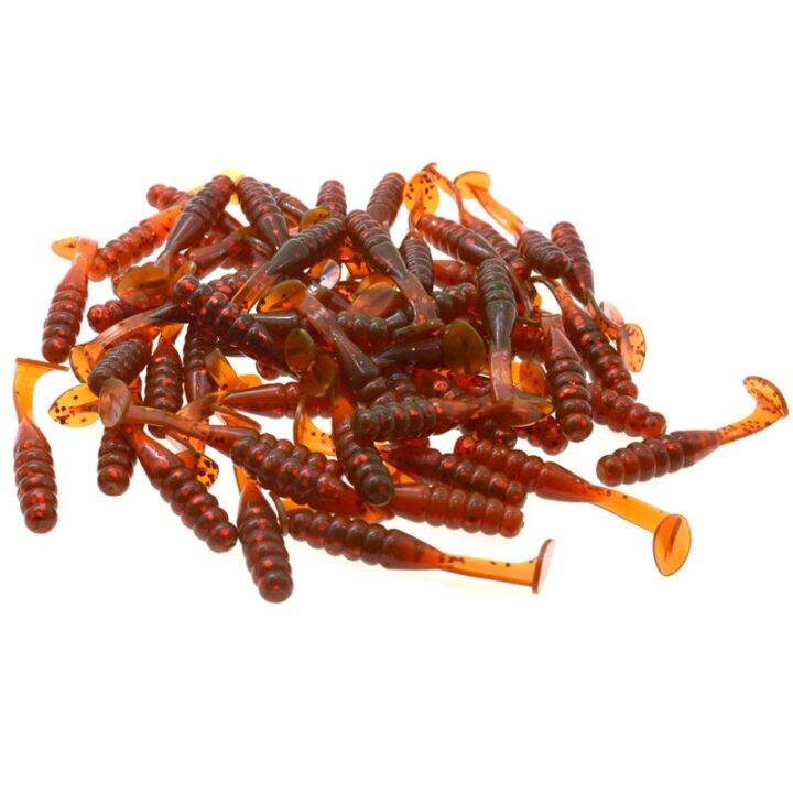 hot-fishing-screw-t-tail-grub-15-pieces-color-soft-bait-artificial-worm-lures-5cm-1-5g