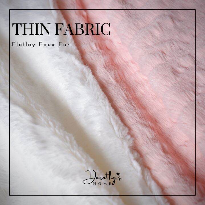 Thin flatlay faux fur fabric wavy design for table cover and diy