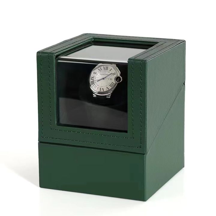 พร้อมส่ง-watch-winder-กล่องนาฬิกาหมุนออโต้-1เรือน-กล่องนาฬิกา-กล่องหมุนนาฬิกา-กล่องหมุนนาฬิกาอัตโนมัติ-1เรือน-กล่องนาฬิกาหมุน
