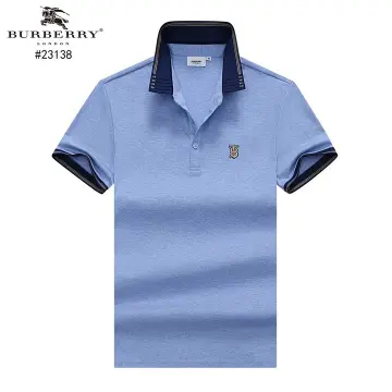 Burberry logo-embroidered Polo Shirt - Blue