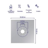 【♘COD Free Cas♘】 tianhua1717473707 หม้อหุงเตาแก๊ส4ชิ้นไลน์เนอร์ปกป้องปกคลุมแผ่นเสื่อสะอาดเตาแก๊สห้องครัวเตาแก๊สเครื่องป้องกันเตาอุปกรณ์เสริม