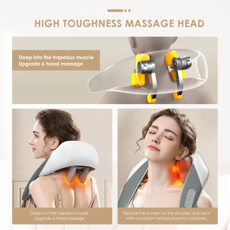 Massagers for Neck and Shoulder with Heat Goletsure Pain Relief-Deep  5DKneading