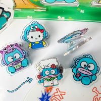 ✁☬♚ Sanrio Hello Kitty Ugly Fish Sealing Clip Cartoon High-value Sticky Note File Organizer Transform Cat Pp Clip Study Binder Clips