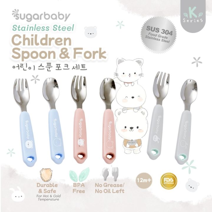 Promo (New!!) My Baby Kingdom Blw Spoon & Fork Free Box / Sendok