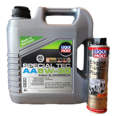 น้ำมันเครื่องรถยนต์เบนซิน LIQUI MOLY Special Tec AA5W-30 4ลิตร (ฟรี Engine Flush Plus 1 ขวด/1 คำสั่งซื้อ)