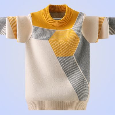 Winter Cotton Products Clothing Boys Sweater O-Neck Pullover Knitting Sweater Kids Clothes Childrens Sweater Keep Warm