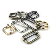 【cw】 Metal sliding bar buckle tri-gildes slider rectangle adjuster buckle for leather craft bag strap belt shoulder webbing !