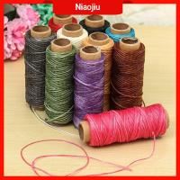 NIAOJIU 30m/roll เครื่องมือ เย็บมือ แบน DIY สาย สายเย็บผ้า หนัง ด้ายแว็กซ์