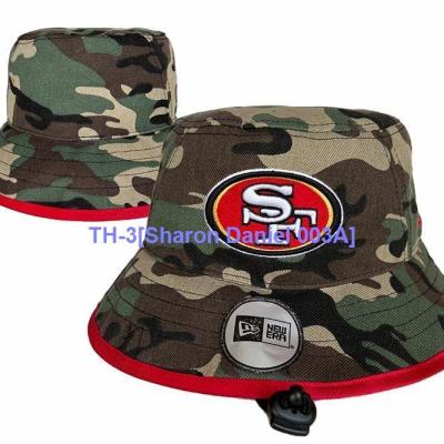 ✟● Sharon Daniel 003A Foreign trade hot style spring and summer hat basin of San Francisco 49 ers fisherman cap hat man wave hip-hop dome cap