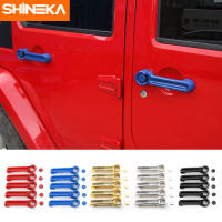 SHINEKA Car Accessories For Jeep Wrangler Exterior Door Handle Decoration Cover For Jeep Wrangler JK 2007-2017 24 Doors Styling