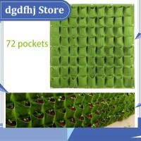 Dgdfhj Shop 72 Pockets Vertical Wall-mounted Grow Bags Wall Hanging Planting Bags Flower Nursery Bags Garden Supplies