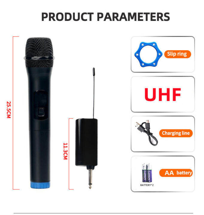 SHURE V601/V602 UHF wireless microphone and Play 6.5MM 50M na distansya ...