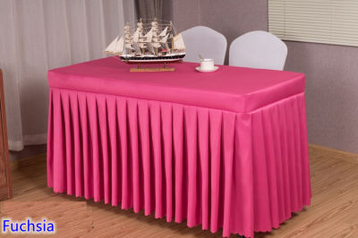 202120 Colours Wedding Table Cover Ruffled Table Cloth Table Skirt Table Linen Box Cover Pleated For Ho Banquet Party Decoration