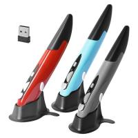 Vertical Pen-Shaped Stylus 2.4GHz Pen Mouse Computer Mice Funny Vertical Unique Wireless Mouse Pen Stylus Smooth Writing Stable Signal fashionable