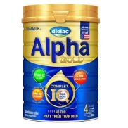 MẪU MỚI  Sữa bột Vinamilk Dielac Alpha Gold IQ số 1,2,3,4 lon 900g