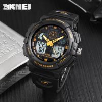 SKMEI Brand Men Watch Sport Analog Quartz Watch Man Dual Display BackLight Digital 1224 Hour Relogio Masculino Clock Wristwatch