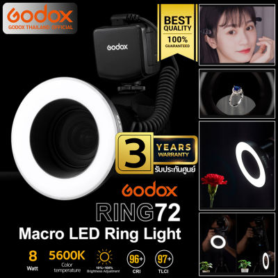 Godox LED Ring72 Macro Ring Light 8W 5600K ไฟถ่ายสินค้า ไฟมาโคร - รับประกันศูนย์ Godox Thailand 3ปี