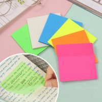 Transparent Sticky Note Pads - Colorful Transparent Sticky Notes,500 Sheets Waterproof Self-Adhesive Memo (3X3Inch)