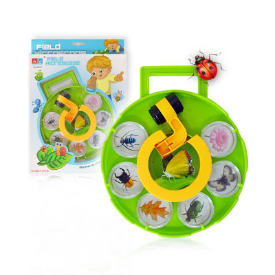 Exclusive for Cross-Border Childrens Outdoor Nature Exploration Portable Turntable Micro Magnifying Insect Observation