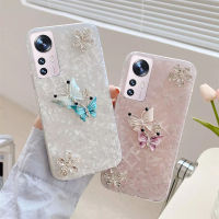 2022เคสโทรศัพท์ Xiaomi 12 11T 10T Pro 11 Lite 5G NE Redmi Note 10 10S 10Pro Redmi10เคสระยิบระยับหรูหรารูปแบบปลอก Mi12 Pro POCO X3 Pro NFC F3 M3 M4 Pro 5G hp เคสซิลิโคนลายผีเสื้อ