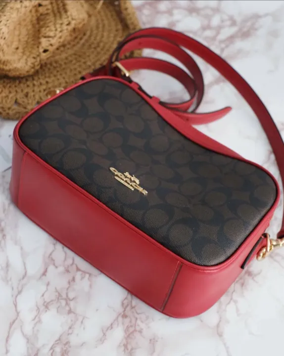 Original Coach Jes Crossbody In Signature Canvas Women's Crossody Bag