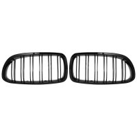 Gloss Black Car Front Kidney Grille Grill for 5 Series F10 F11 F18 M5 2010-2017