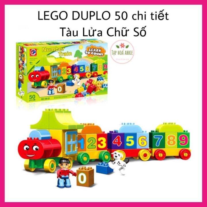 HOT LEGO DUPLO 50 chi tiết- Tàu Lửa Chữ Số - Đồ chơi cho bé xếp hình lắp  ráp -Tạp hóa Abbie 